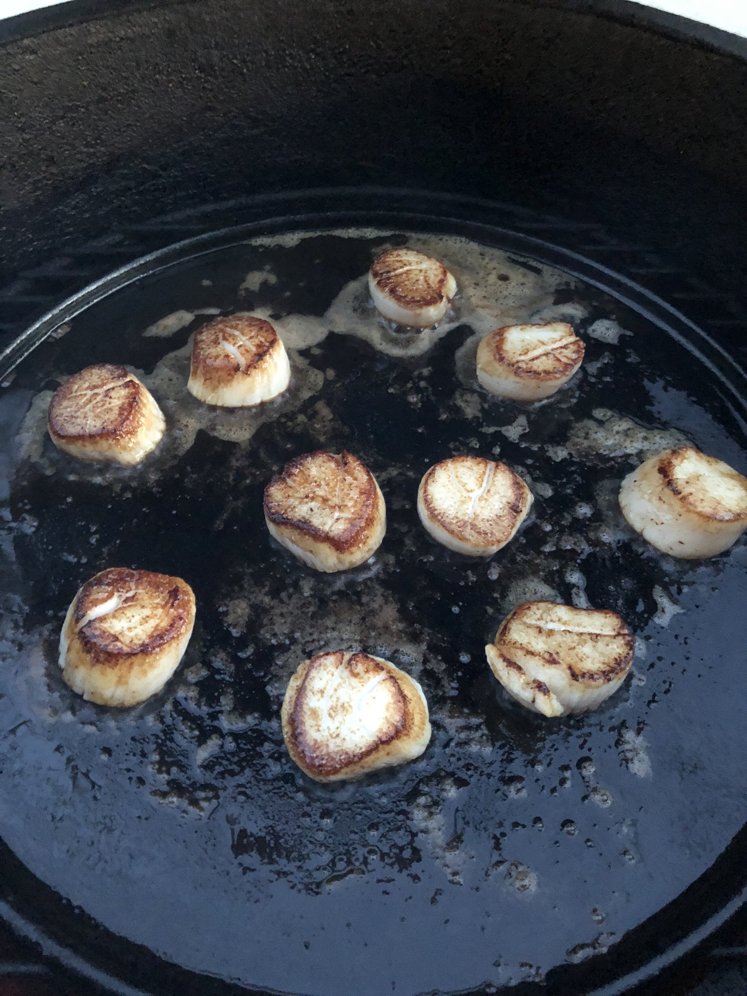 Seared Scallops with Basil Sauce — Big Green Egg Forum