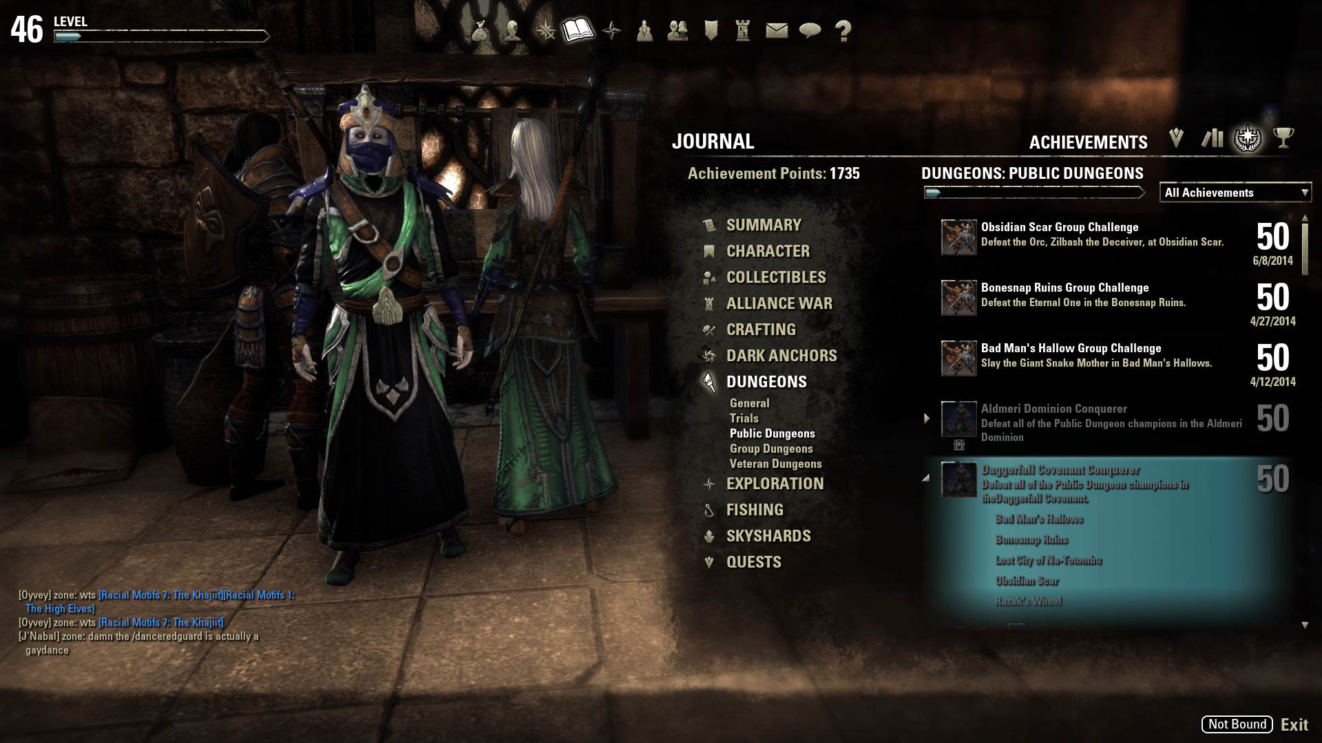 [Achievements] ALL Public Dungeons I had Reset — Elder Scrolls Online