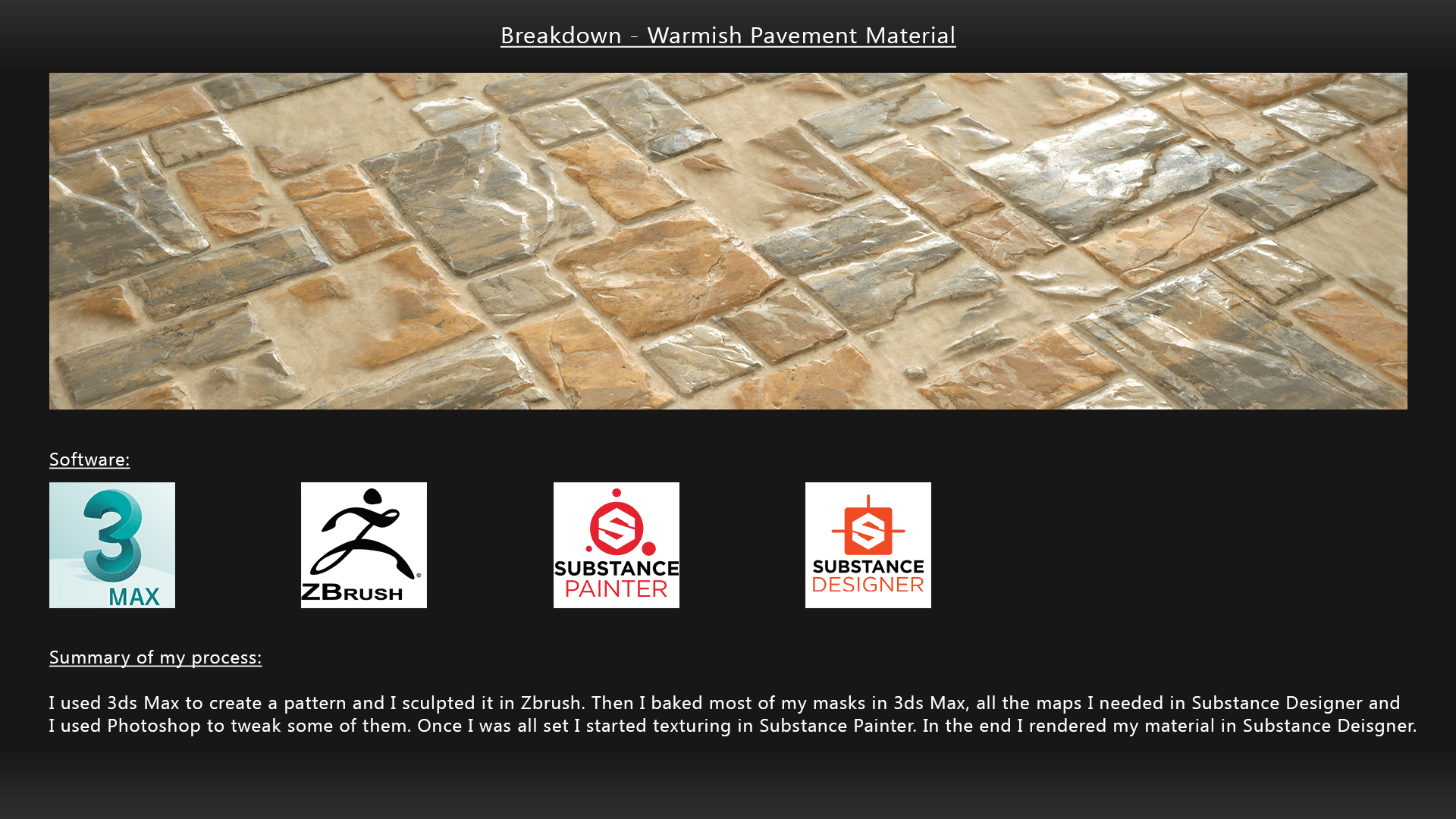 Ibra Tuto Substance Painter Material Warmish pavement