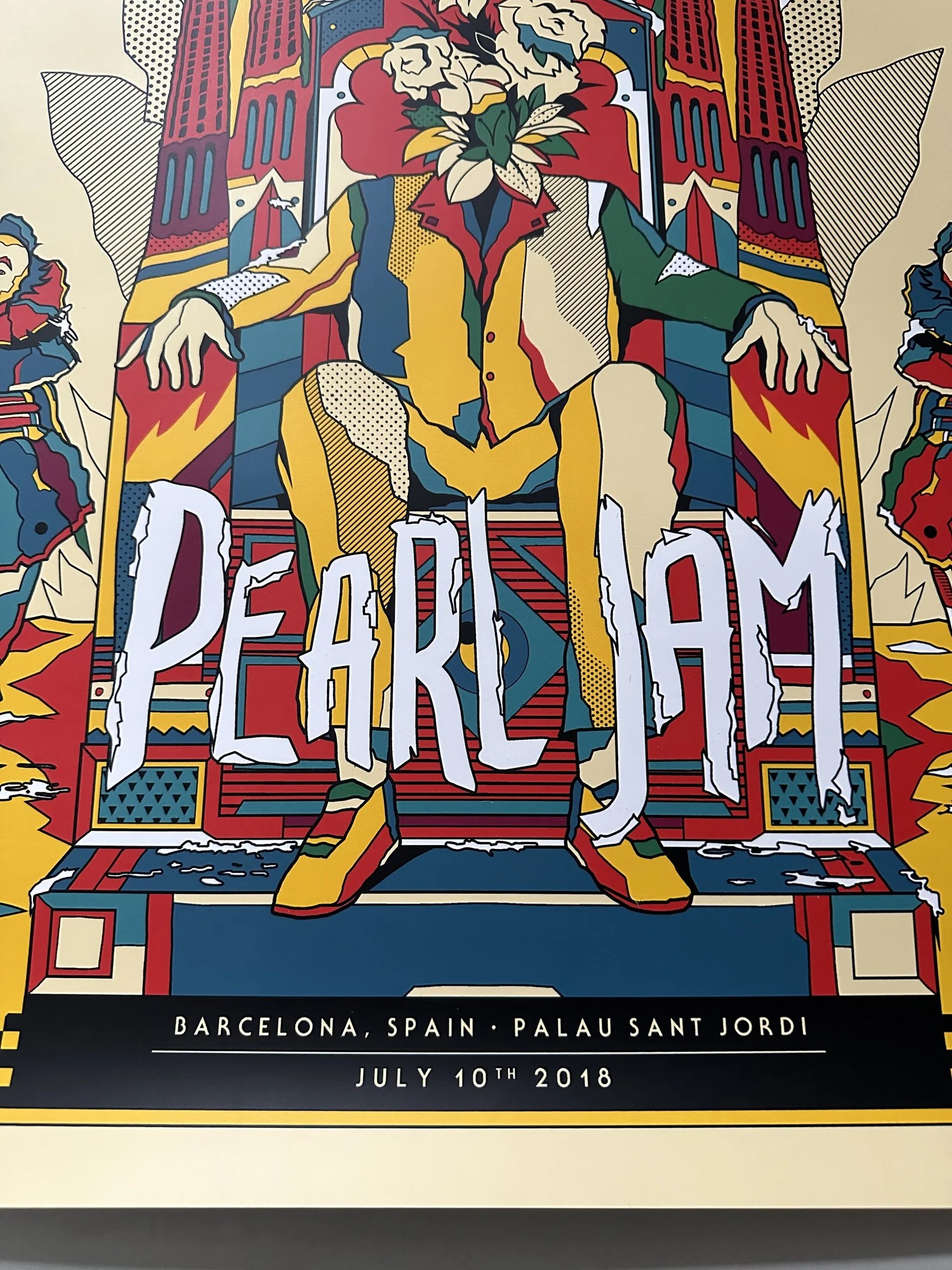 SOLD 2018 Barcelona Spain Van Orton SE Poster — Pearl Jam Community