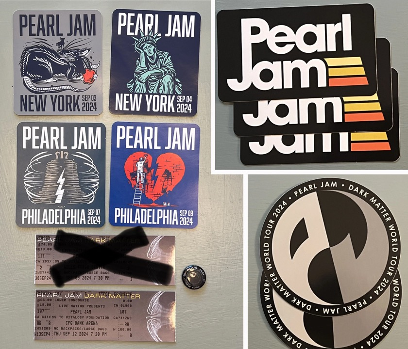 🎃 Need Stickers Sacramento LA 1 Napa Ohana 1 & Missoula 🎃 — Pearl Jam