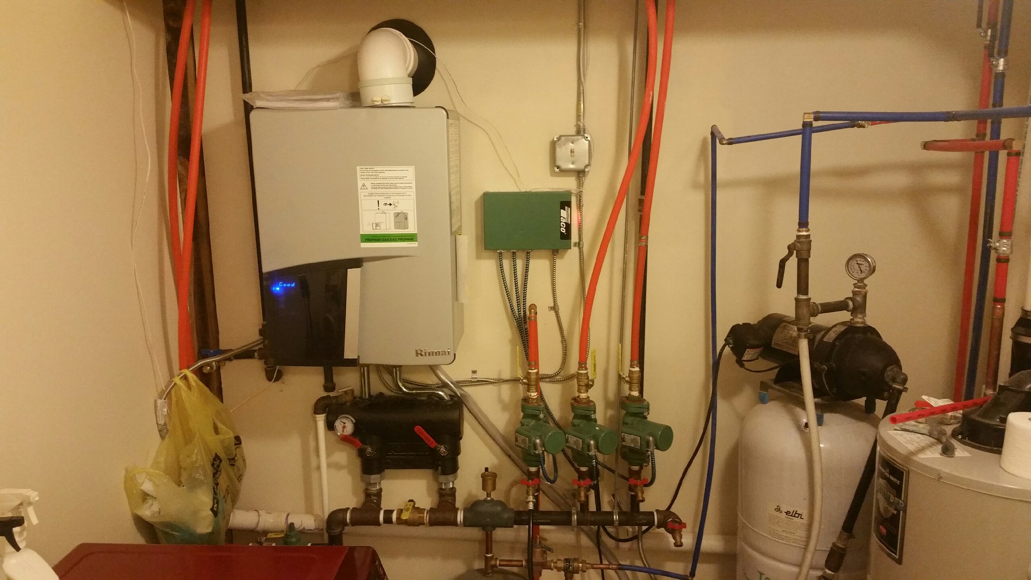 Rinnai Condensing Combi Boiler — Heating Help The Wall