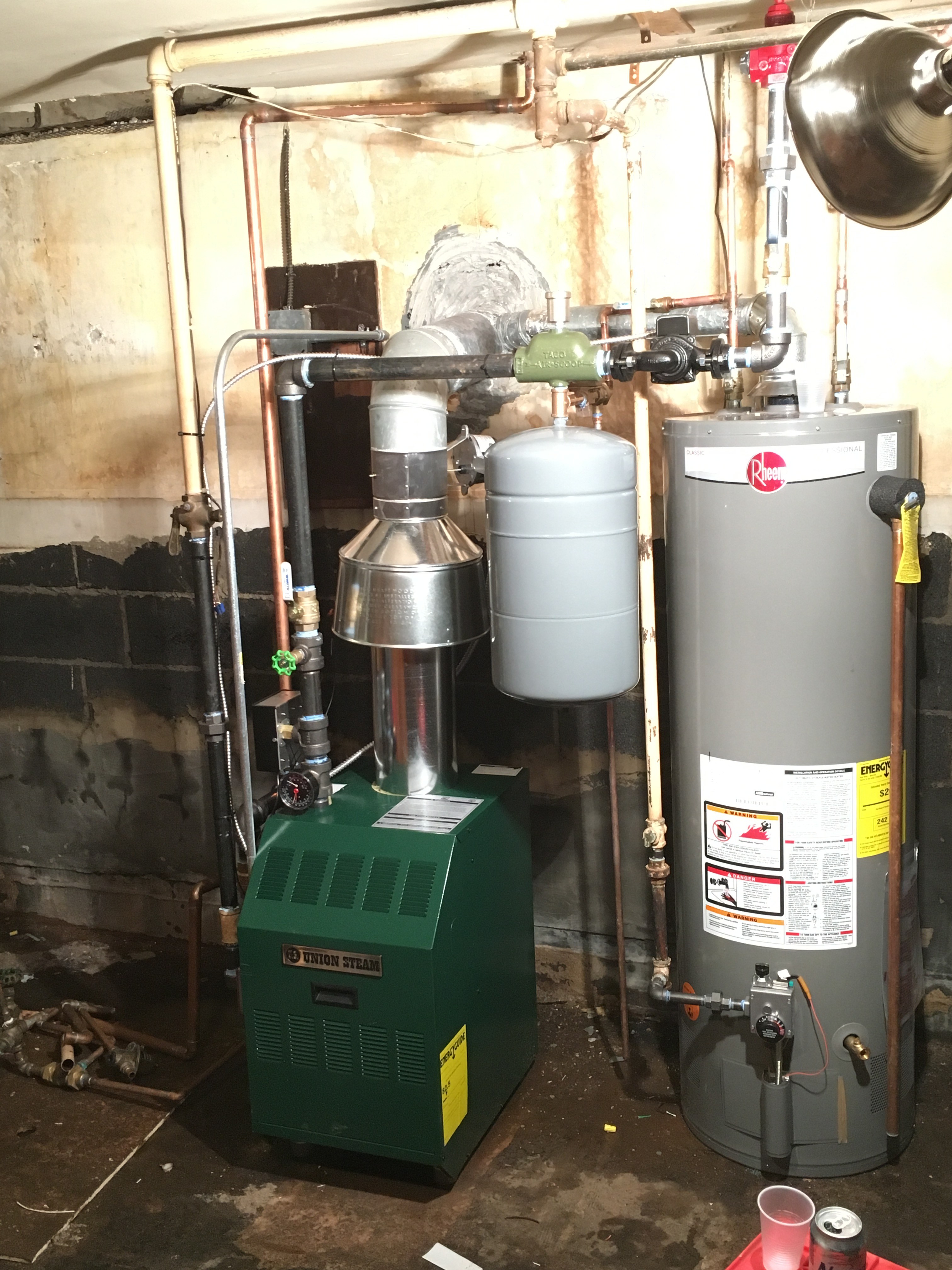 Hot water boiler replacement — Heating Help The Wall