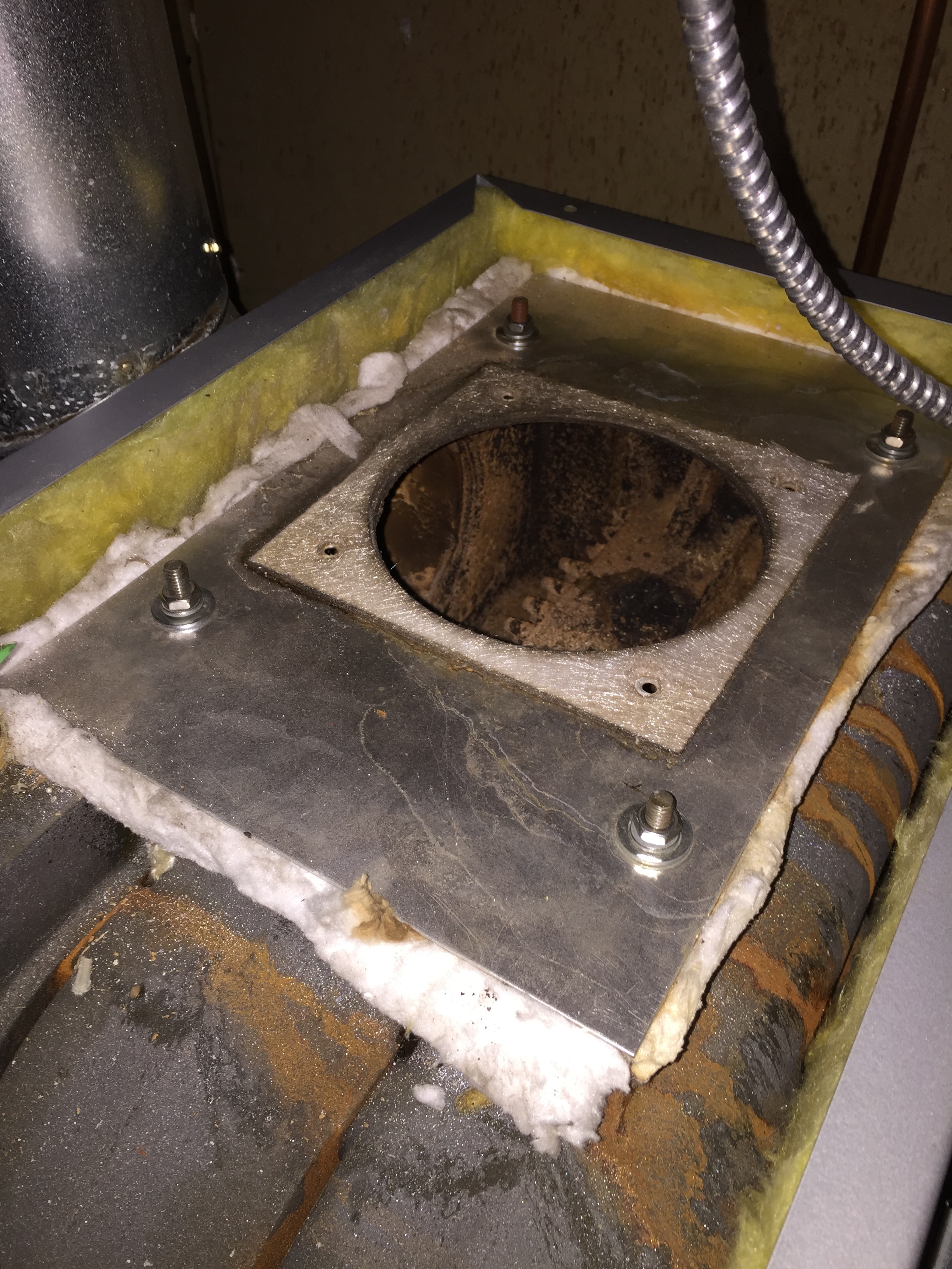 Water leaking from boiler collector cover plate — Heating Help The Wall