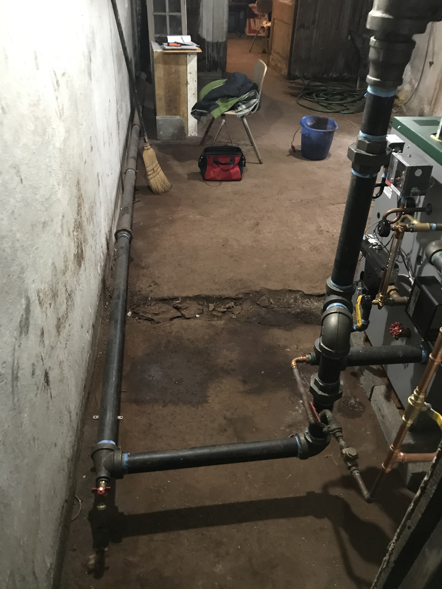 Steam boiler flooding — Heating Help The Wall