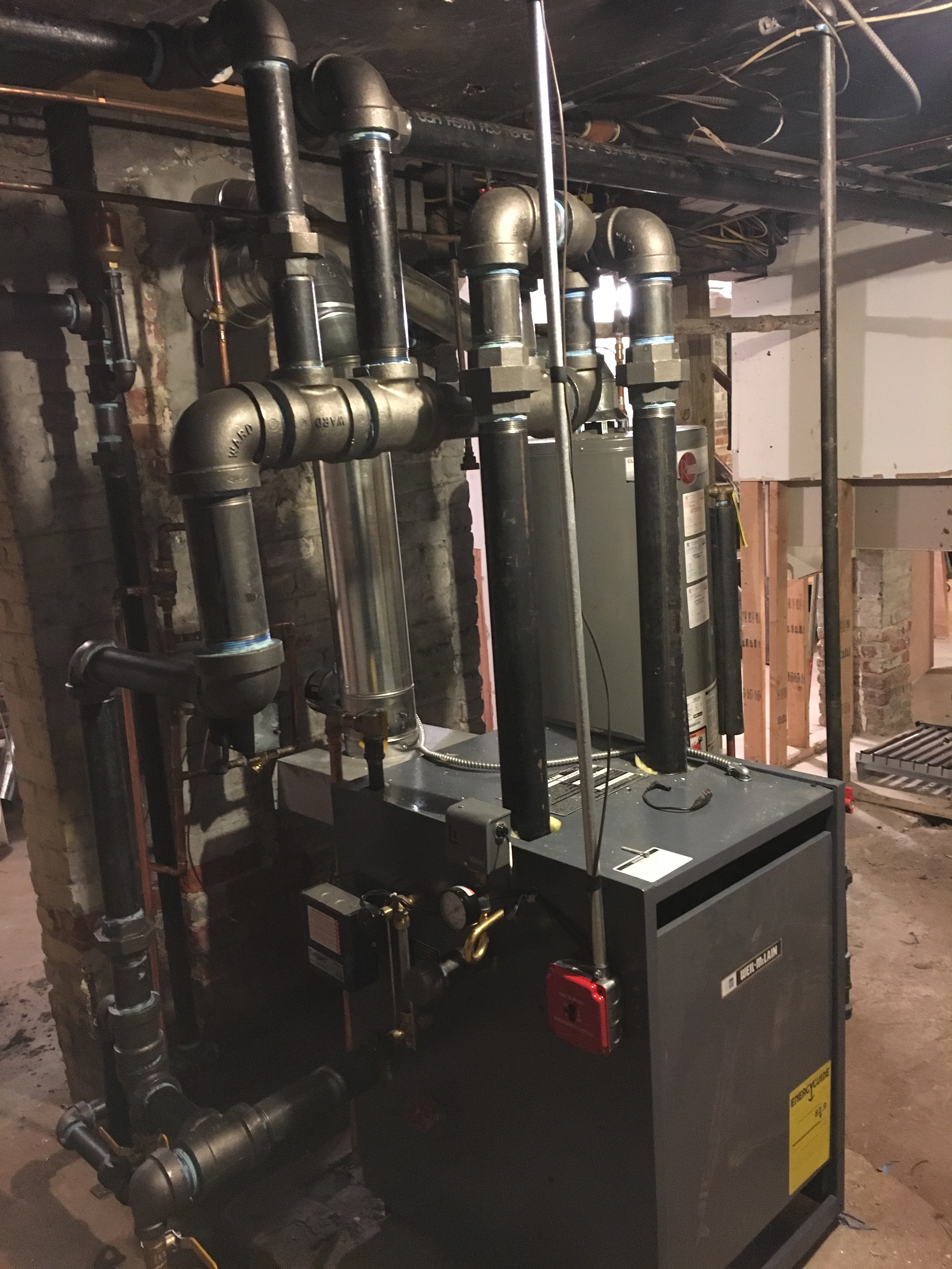 New Weil McLain Steam boiler in 100 yr old home — Heating Help The Wall