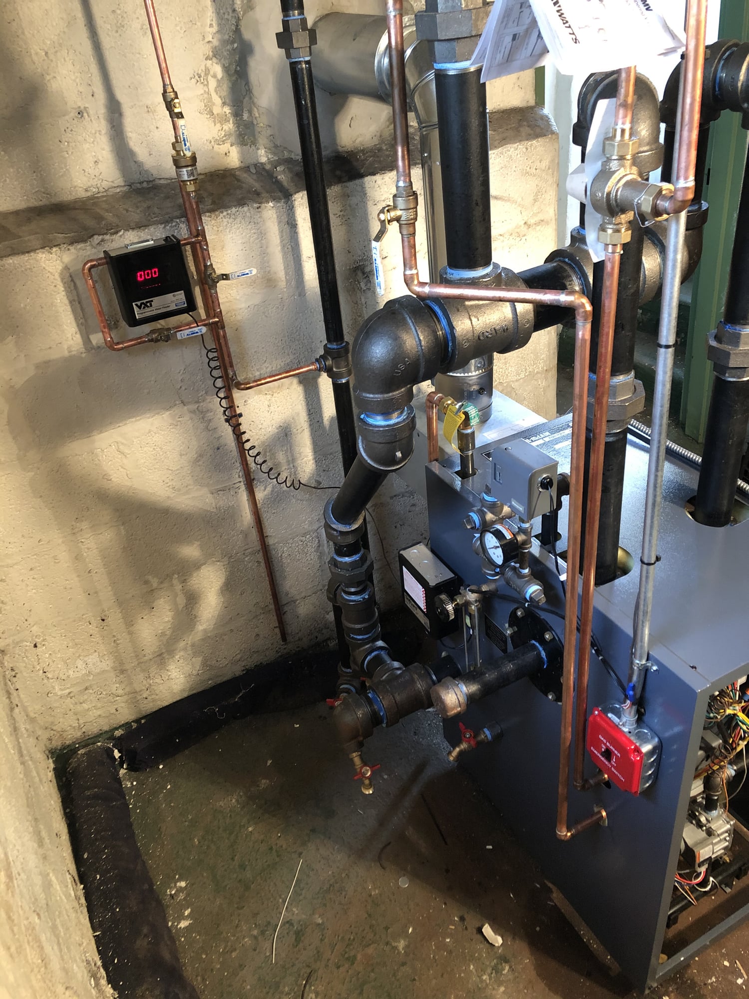 OilGas replacement conversion — Heating Help The Wall