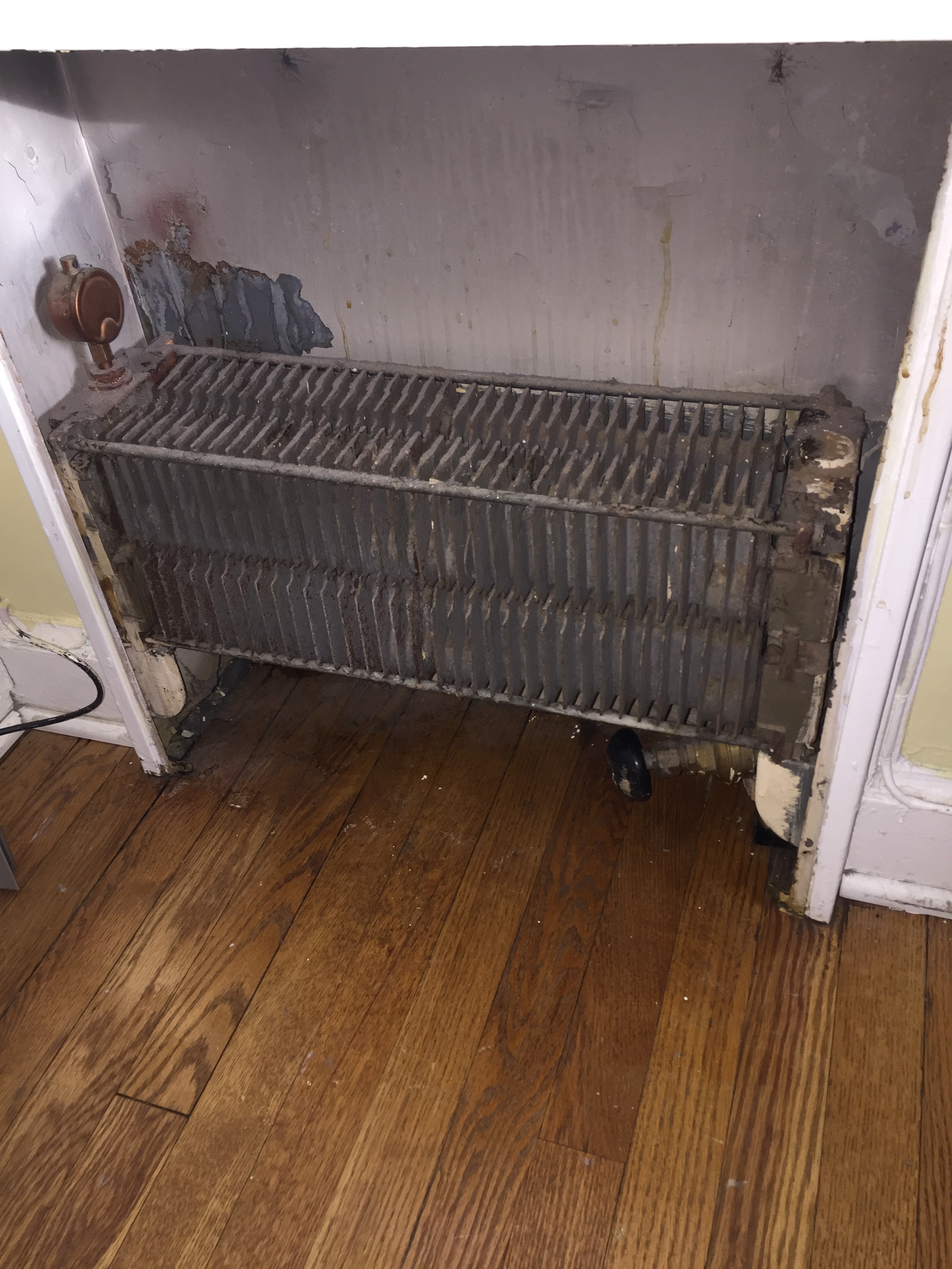 Replace obsolete cracked convector — Heating Help The Wall