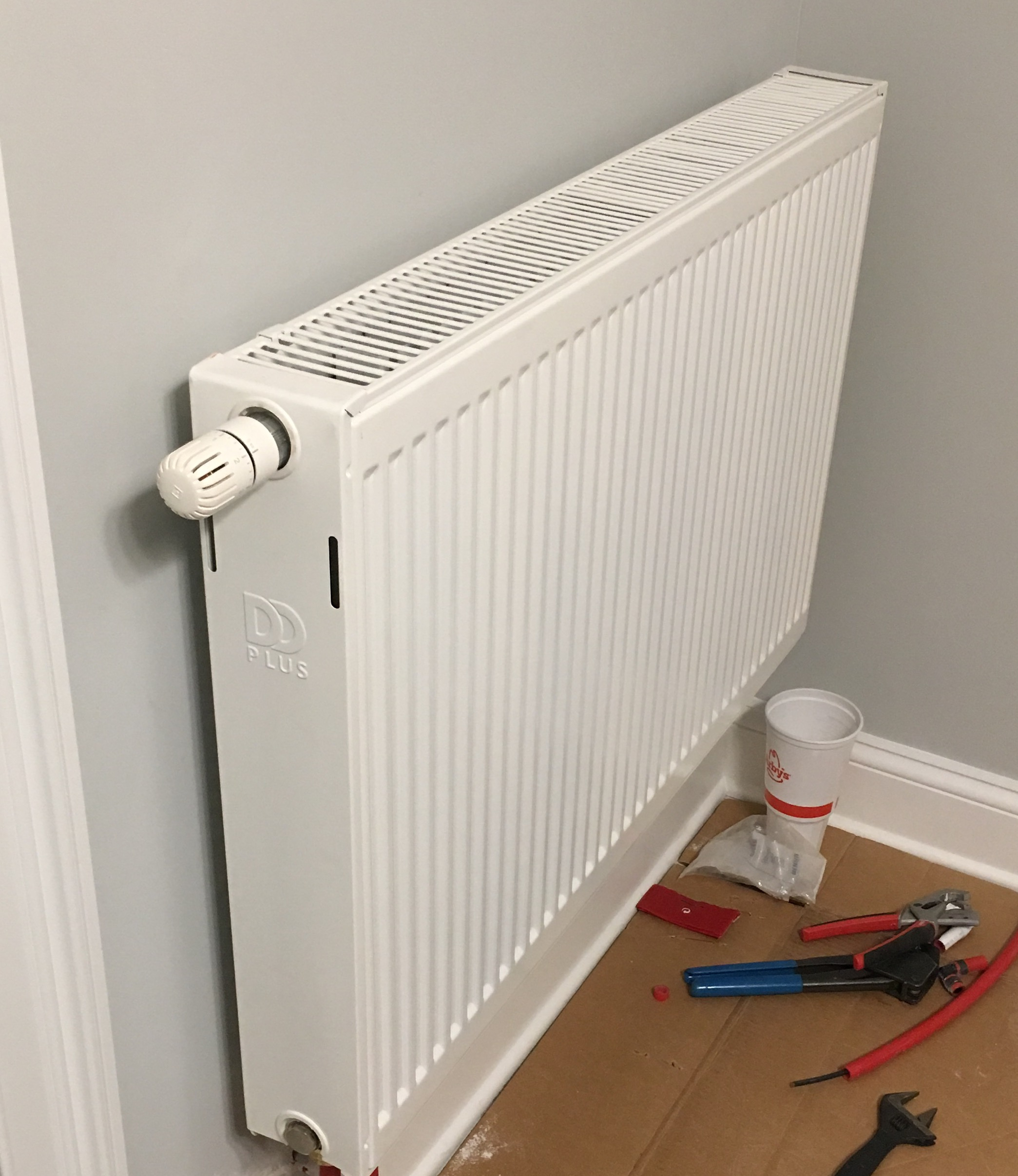 Panel radiator heating system design question (new construction house