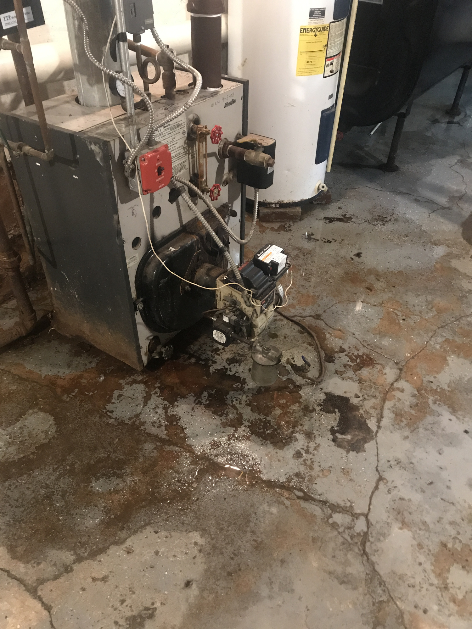 Boiler that heats the water to the radiators — Heating Help The Wall