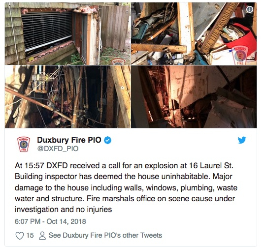 Boiler explosion — Heating Help The Wall