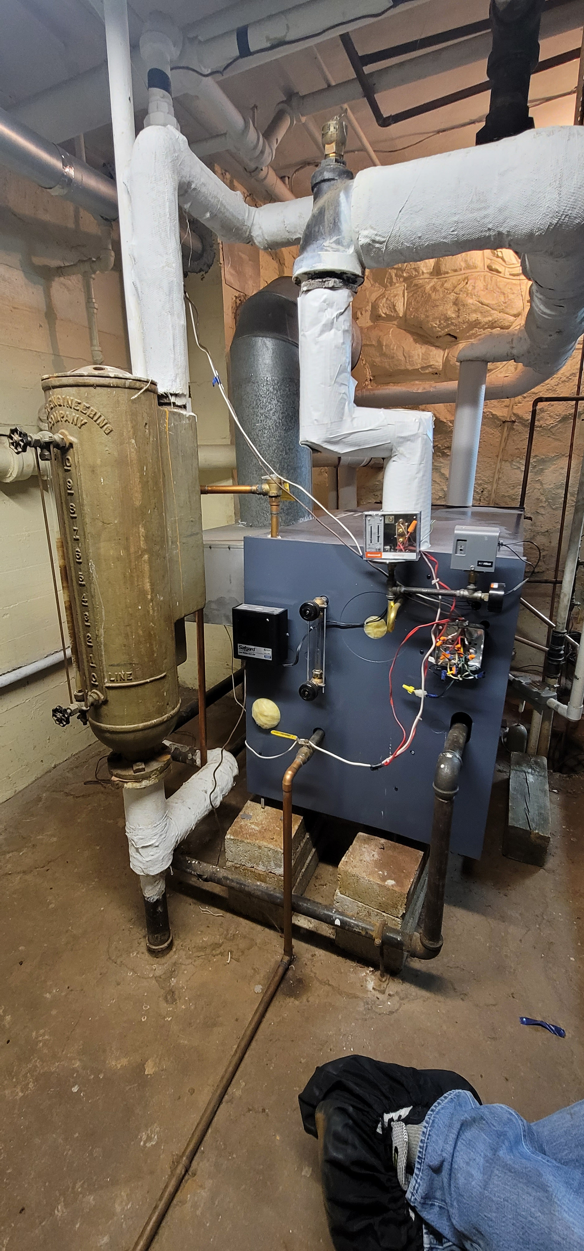 Steam boiler not working correctly — Heating Help The Wall