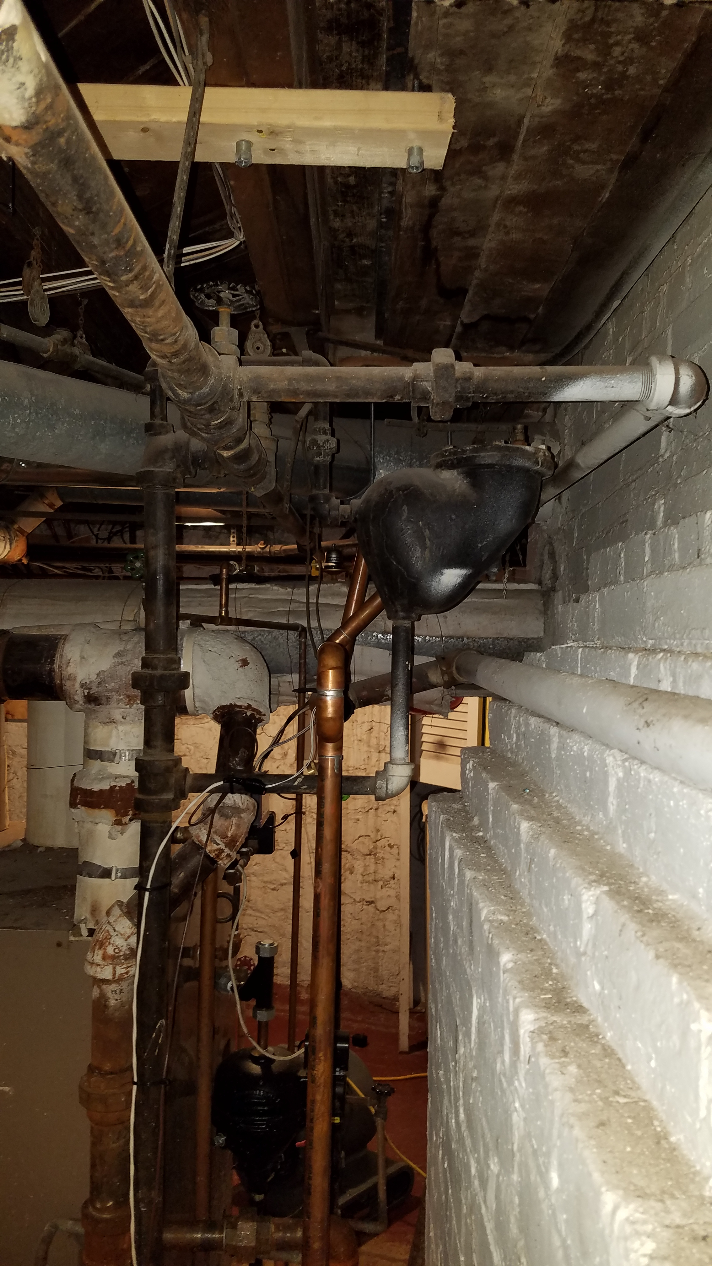 Steam boiler went under water, insurance company said get bids to
