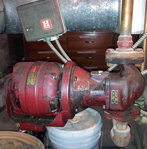 Oil furnace water ciculating pump making noise — Heating Help The Wall