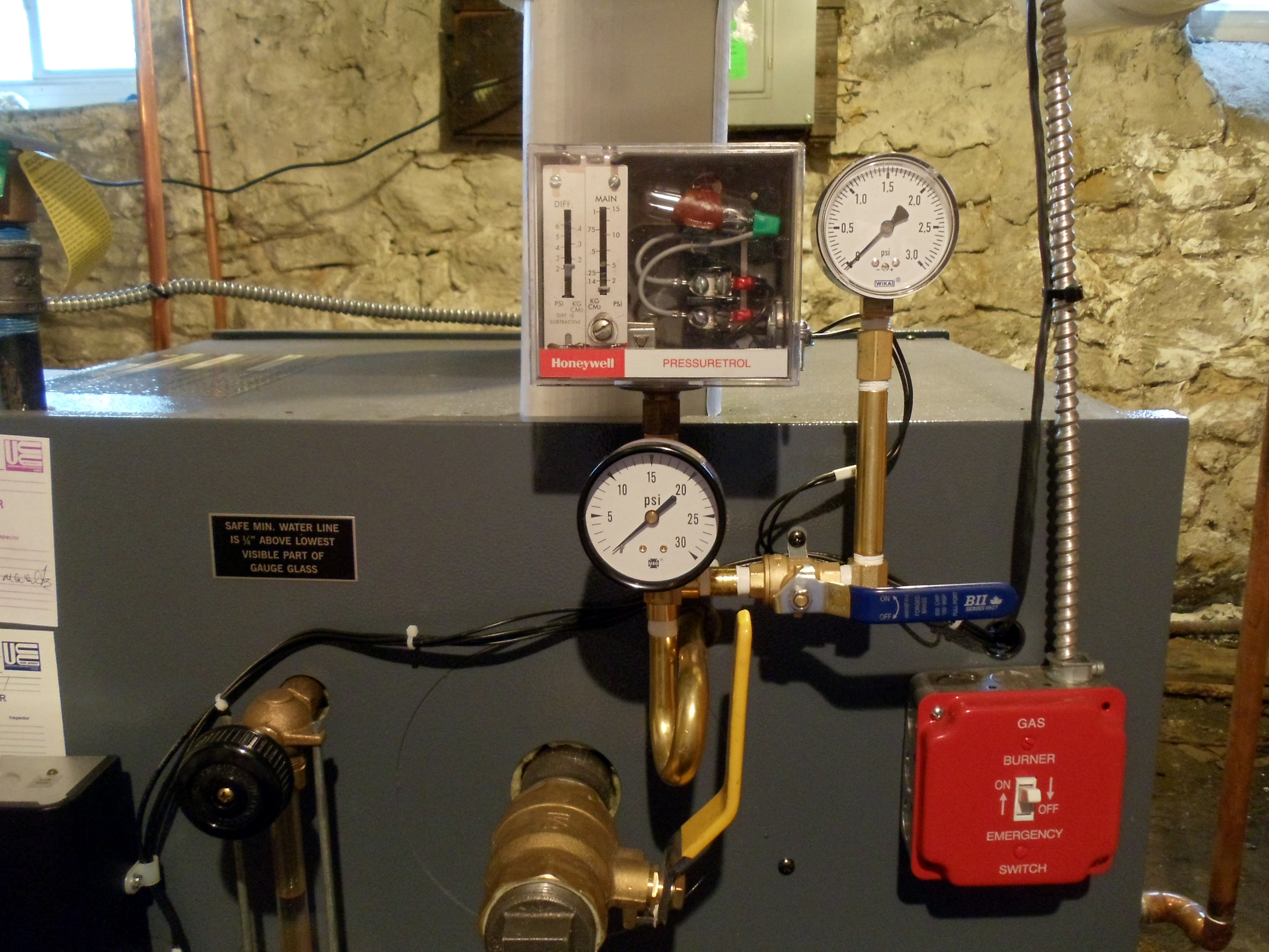 Additional gauge for a Burnham Independence Boiler — Heating Help The Wall