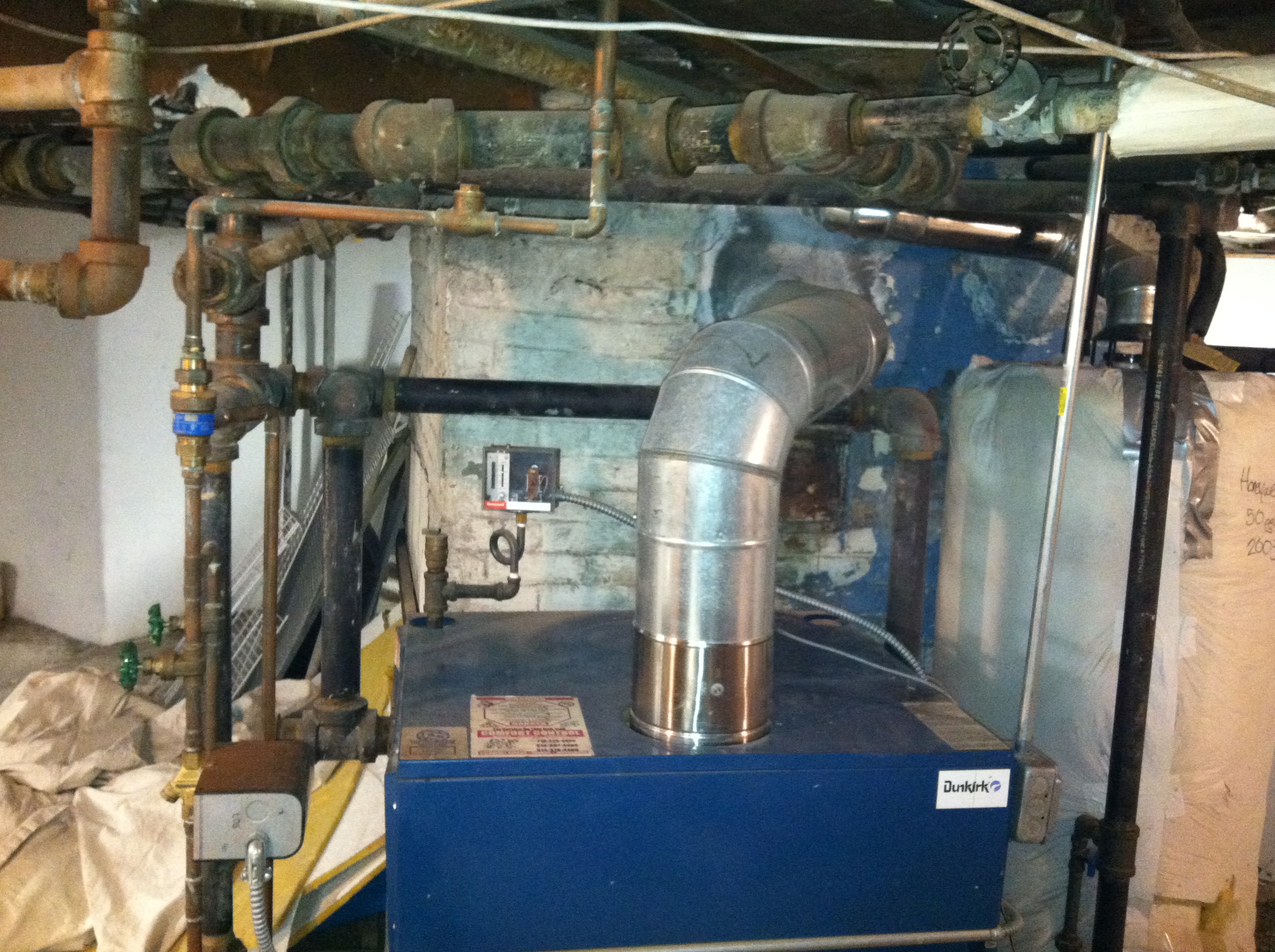 2 PIPE STEAM BANGING — Heating Help The Wall