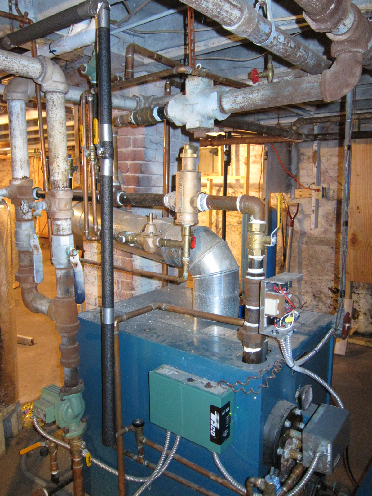 Burnham oil boiler — Heating Help The Wall