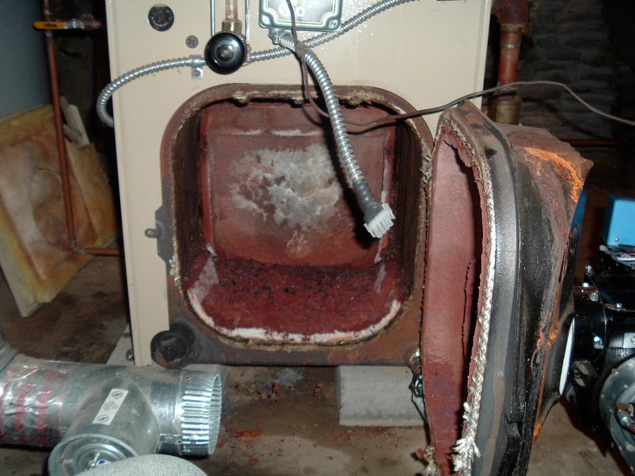 Rust in five year old boiler — Heating Help The Wall