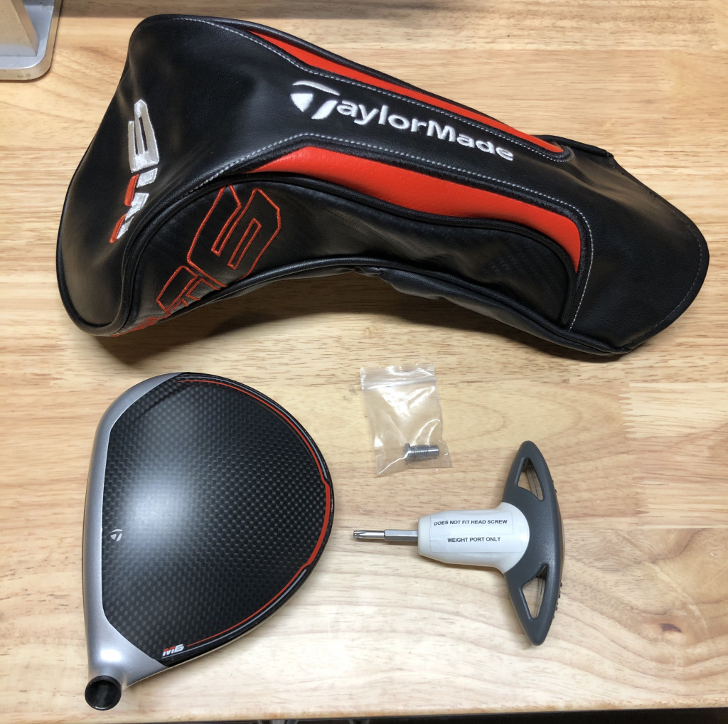 TaylorMade M6 10.5* Driver Head with Extra Weight and Head Cover