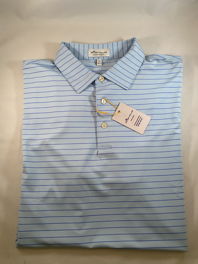 Peter Millar Mens Polo Shirt Size XL Crown Sport Oasis