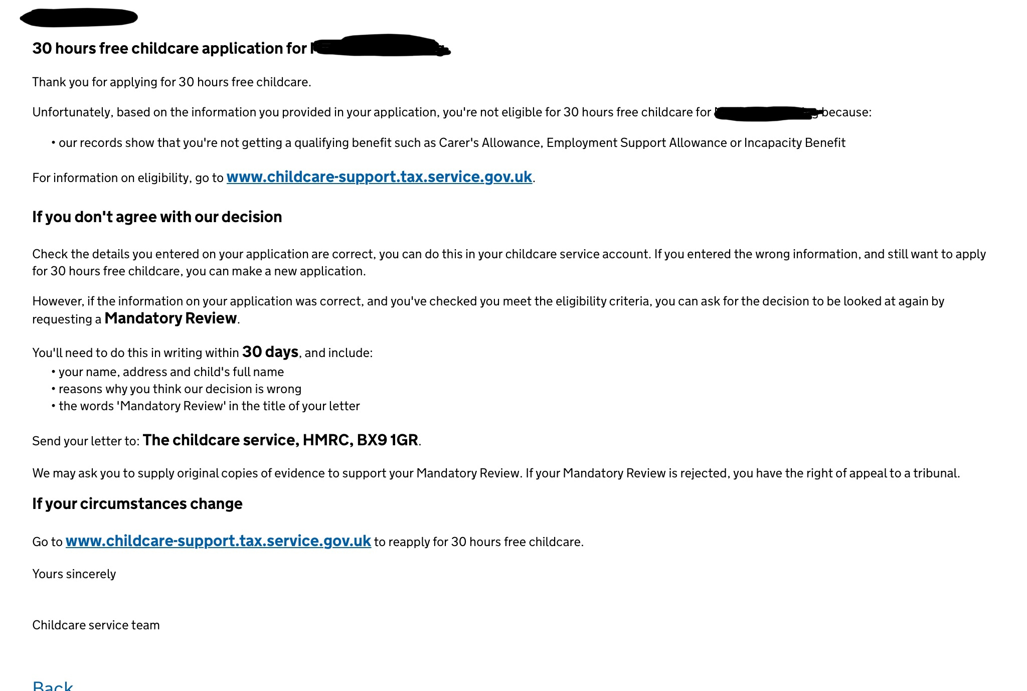 Free Childcare, LCWRA and PIP — Scope Disability forum