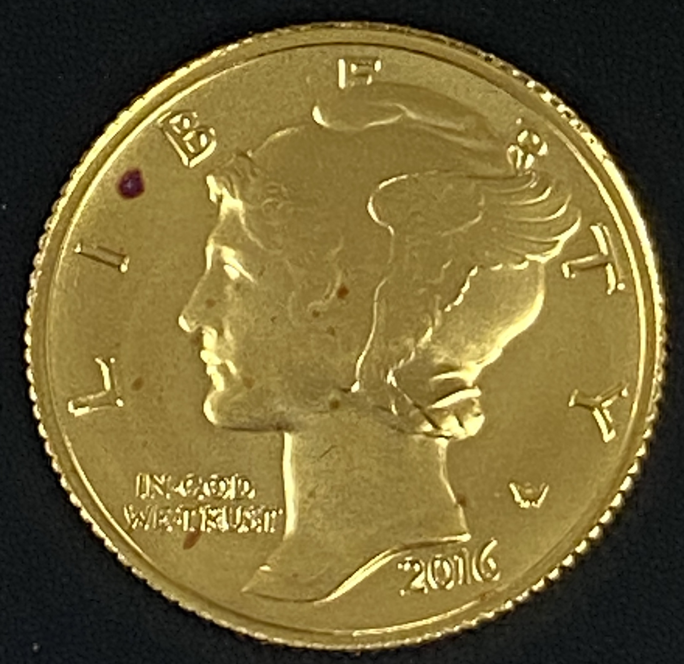 Copper (Red) spots on Modern Gold, or should I dip my first coin