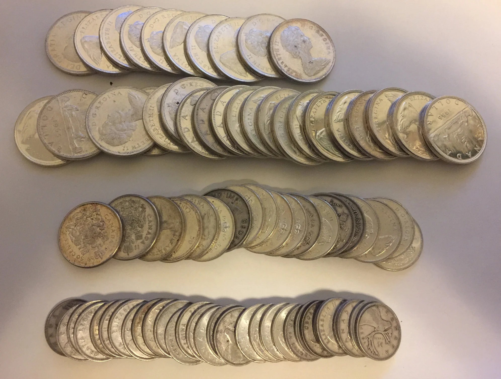 Lot of Canadian junk silver (below spot) SOLD — Collectors Universe