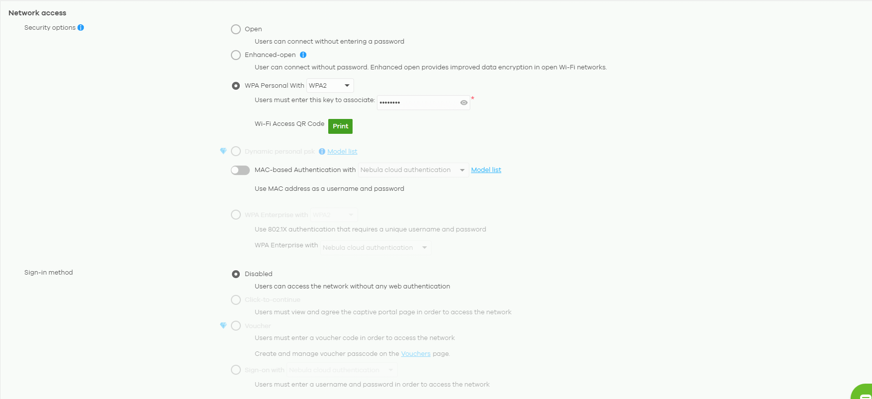 Why is there the grayout feature? — Zyxel Community