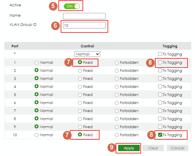 Help configure trunk — Zyxel Community