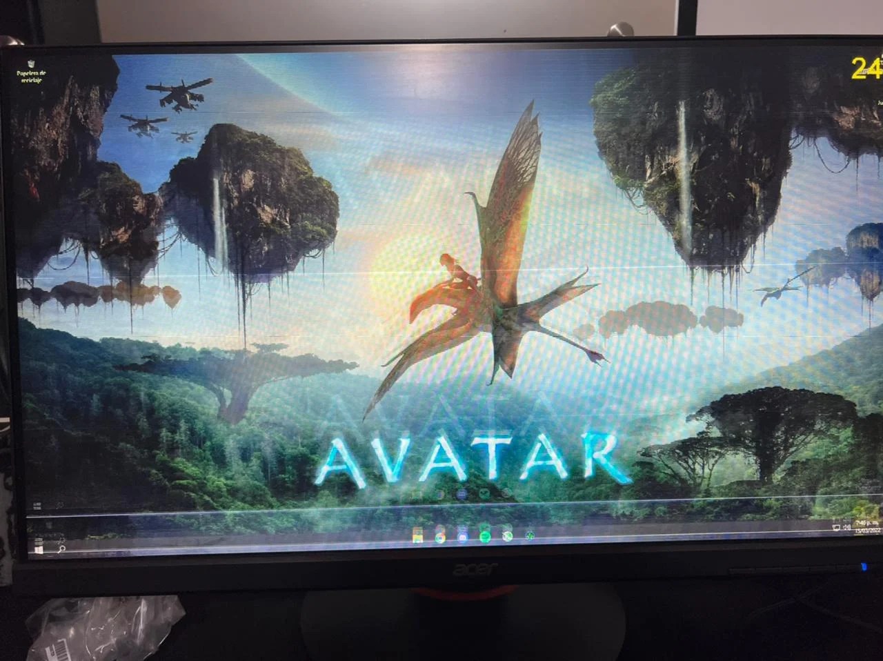 how can i fix my acer xf250q if the screen have horizontal black lines