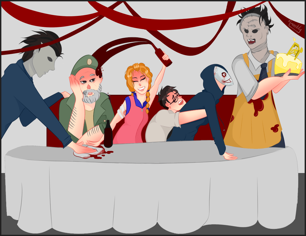 BLOODY PARTY STREAMERS — Dead By Daylight