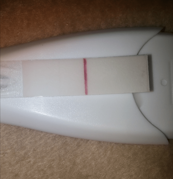 Indent Line On First Response Pregnancy Test pregnancy test