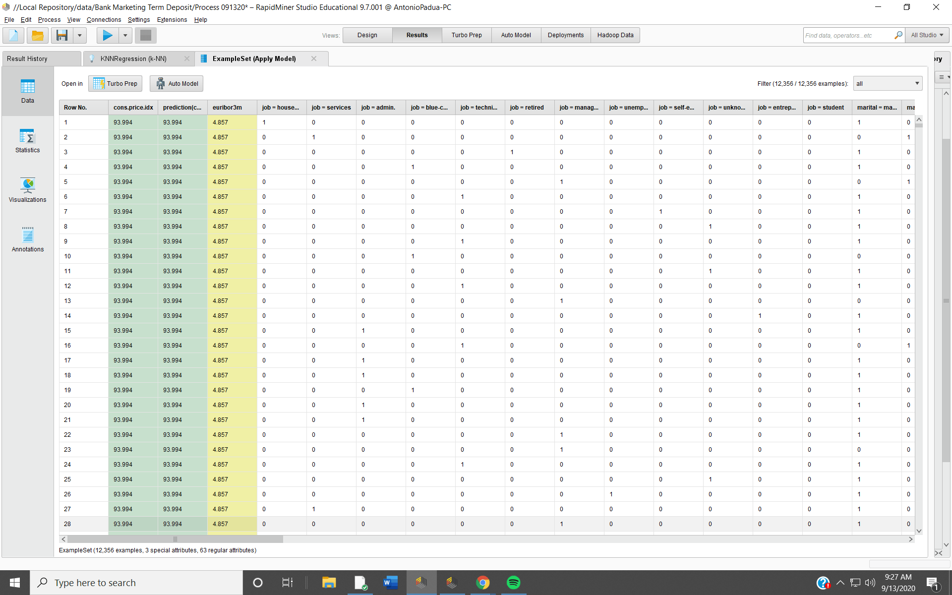 Split data operator error message — RapidMiner Community
