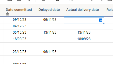Color code the cells — Smartsheet Community