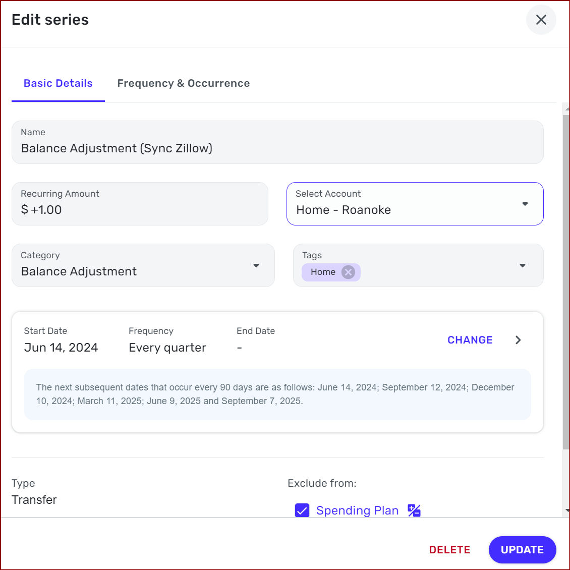 Zillow Automatic Update — Simplifi