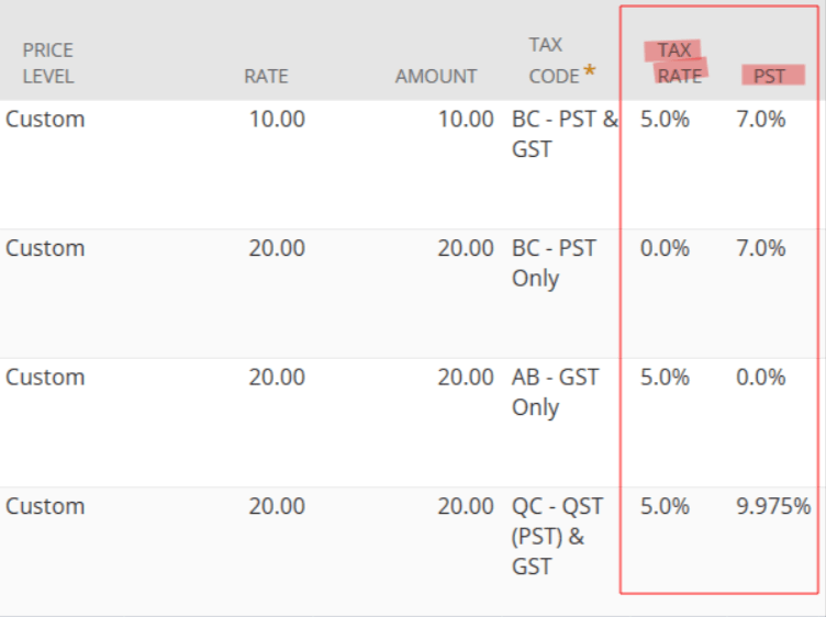 Separate tax amount of PST and GST/HST in a Report — NetSuite Community
