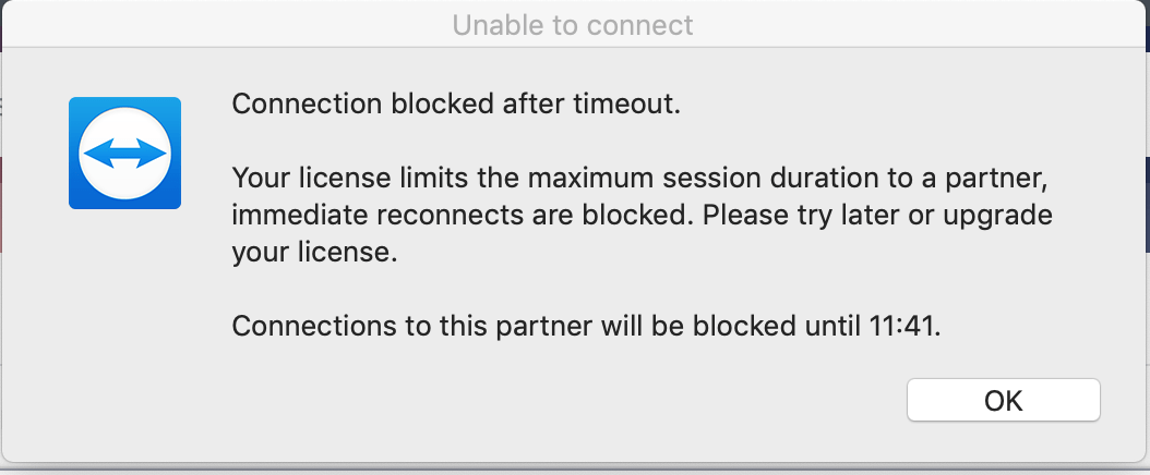 Commercial use Connection time out Page 293 — TeamViewer Support