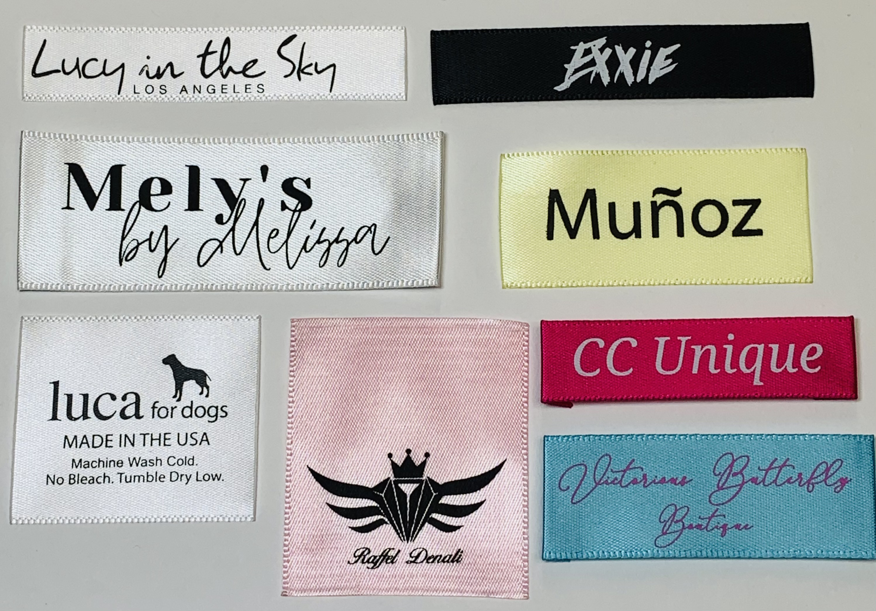 Printed Satin Labels 3A Thread & Supply Co