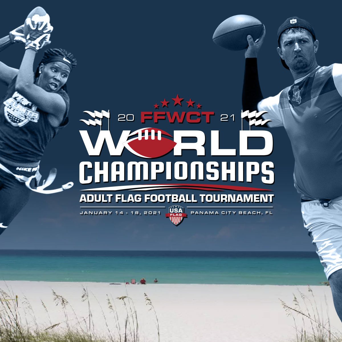 2021 FFWCT Flag Football World Championships USA Flag