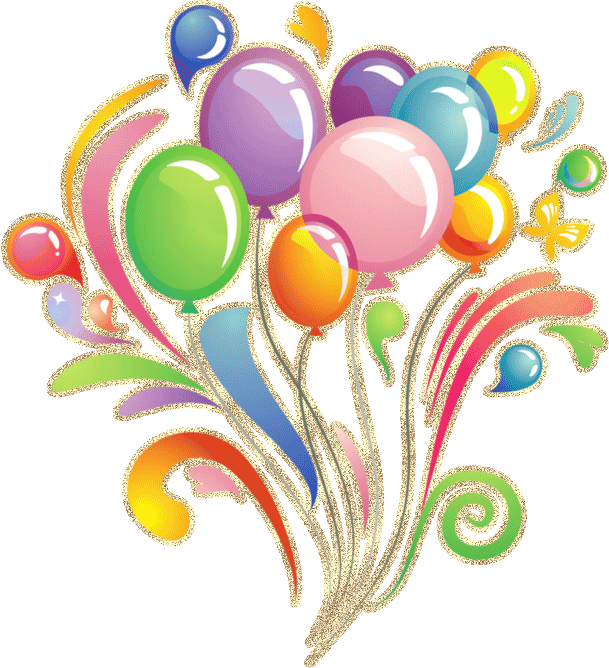 Globos GIF para cumpleaños u otra celebración 60 GIF