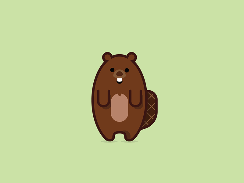 Beavers on GIFs. 80 Animated Images of These Animals