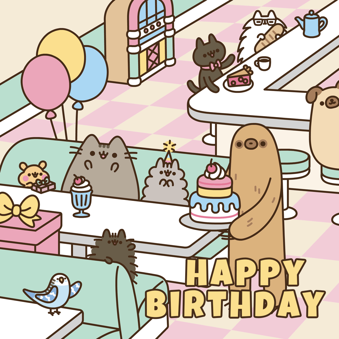 Pusheen Birthday Gifs vlr.eng.br