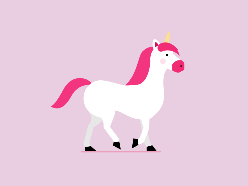 Cute Rainbow Unicorn Gif