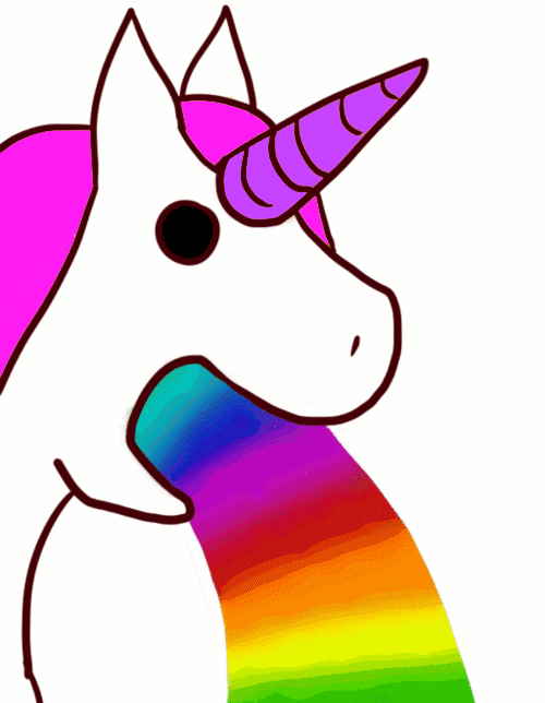 Unicorn Running Gif