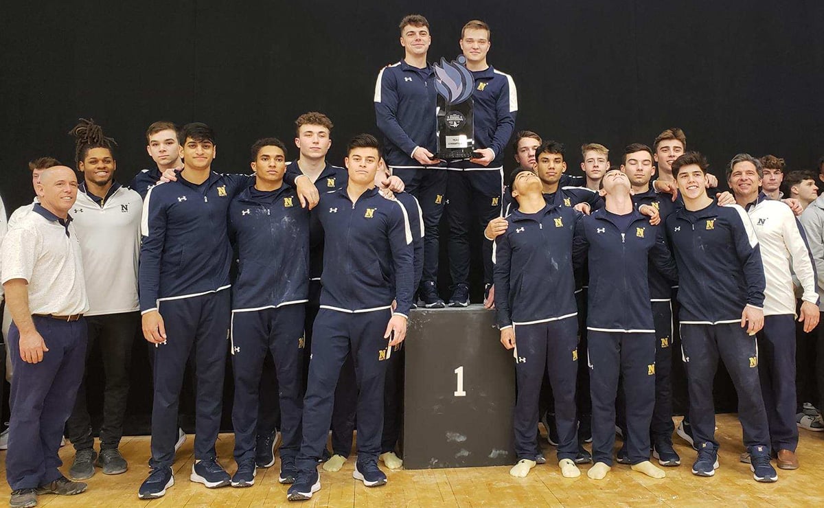 Navy on top again after Day 1 of USA Gymnastics' Men's Collegiate