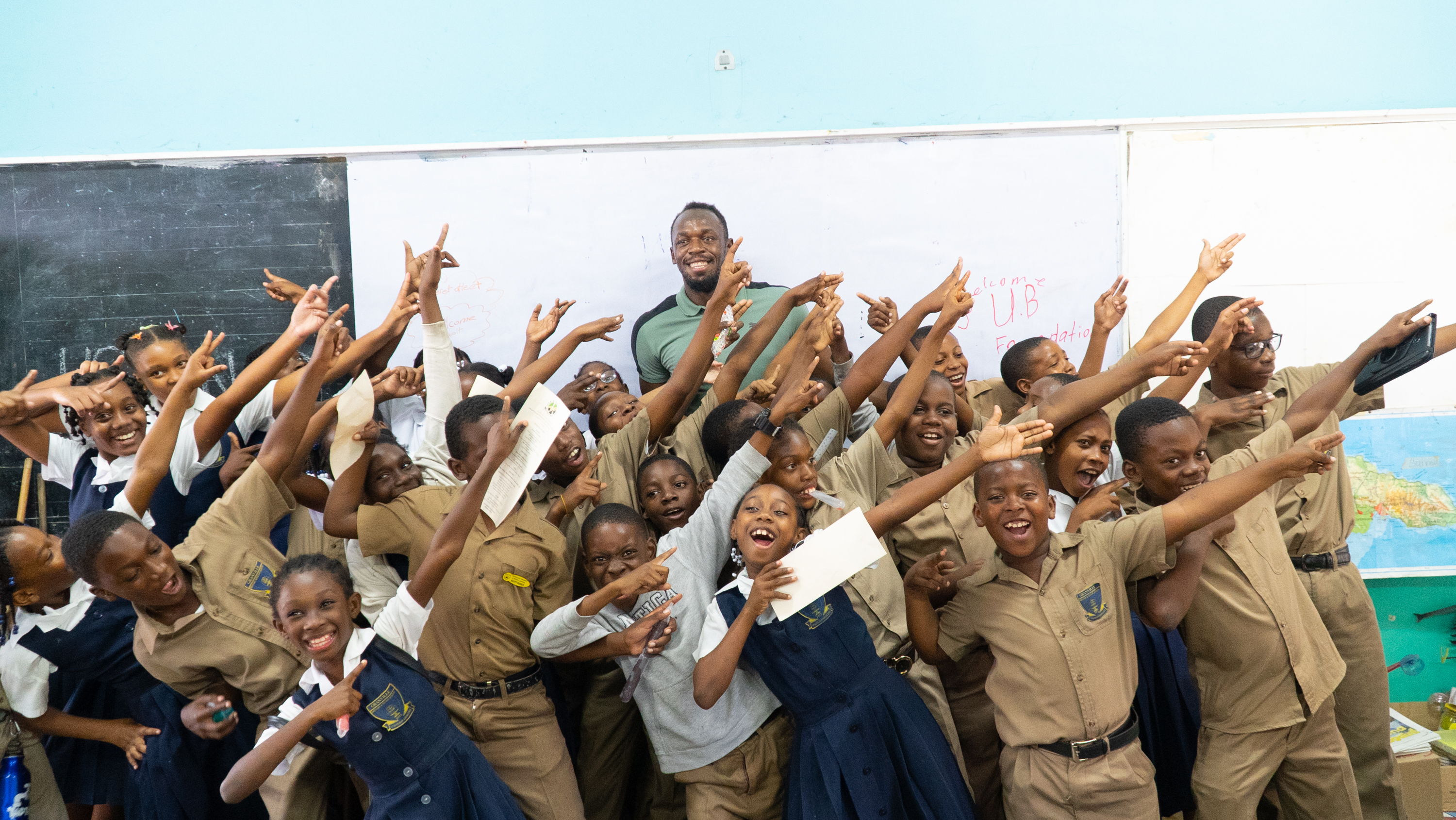 Usain Bolt Usain Bolt Foundation refurbishes school ground and hands
