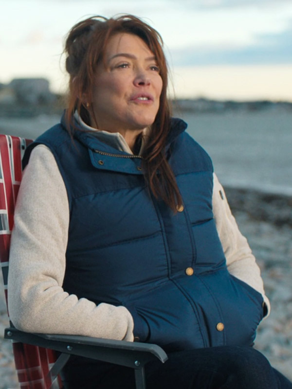 Phoebe Lancaster Sullivan’s Crossing S02 Blue Puffer Vest USA Jacket