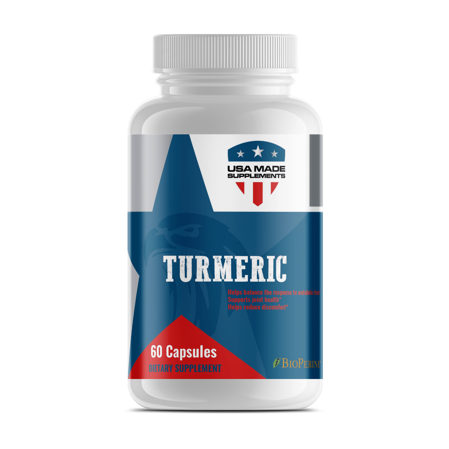 Turmeric w/BioPerine USA MADE SUPPLEMENTS