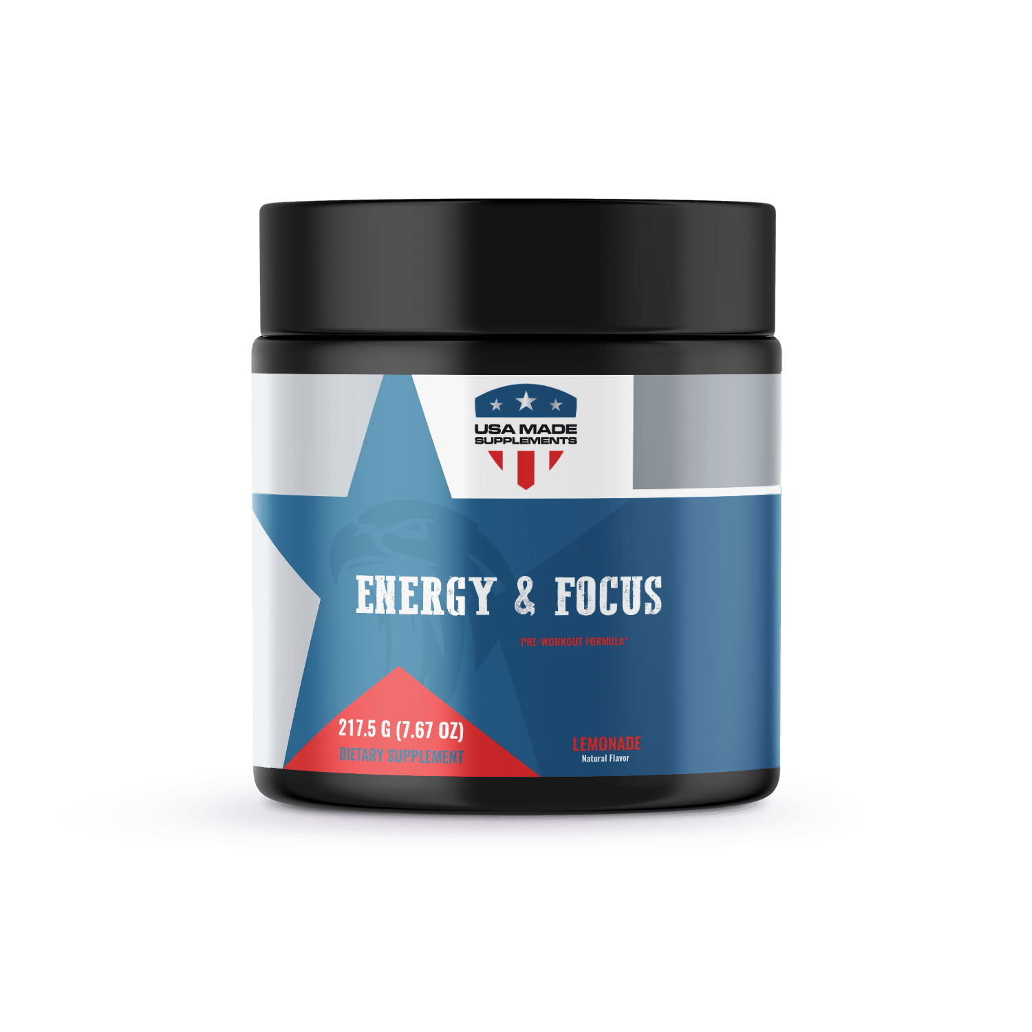 Energy & Focus PreWorkout Lemonade USA MADE SUPPLEMENTS