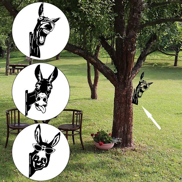 Metal Donkey Yard Art